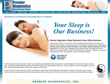 Tablet Screenshot of premierdiagnostics.org